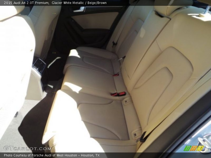 Glacier White Metallic / Beige/Brown 2015 Audi A4 2.0T Premium