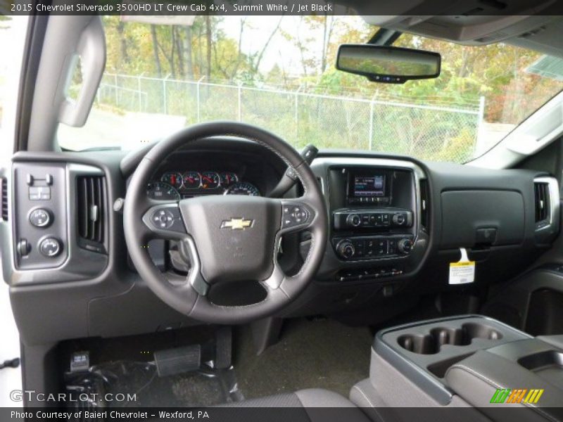 Jet Black Interior - 2015 Silverado 3500HD LT Crew Cab 4x4 