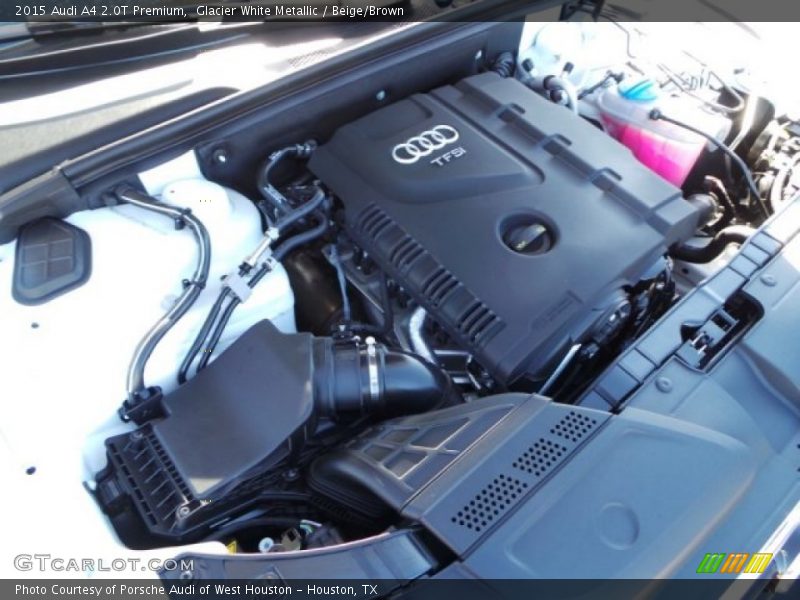 Glacier White Metallic / Beige/Brown 2015 Audi A4 2.0T Premium