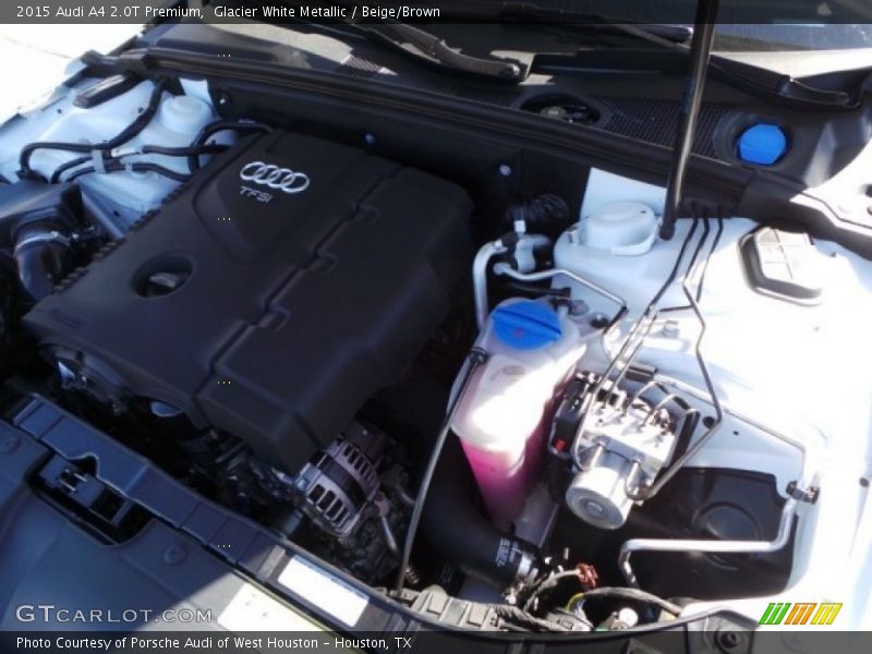 Glacier White Metallic / Beige/Brown 2015 Audi A4 2.0T Premium