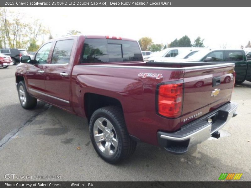 Deep Ruby Metallic / Cocoa/Dune 2015 Chevrolet Silverado 3500HD LTZ Double Cab 4x4