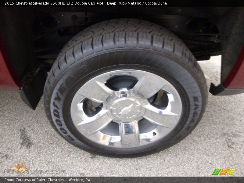 Deep Ruby Metallic / Cocoa/Dune 2015 Chevrolet Silverado 3500HD LTZ Double Cab 4x4