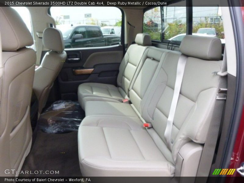Deep Ruby Metallic / Cocoa/Dune 2015 Chevrolet Silverado 3500HD LTZ Double Cab 4x4