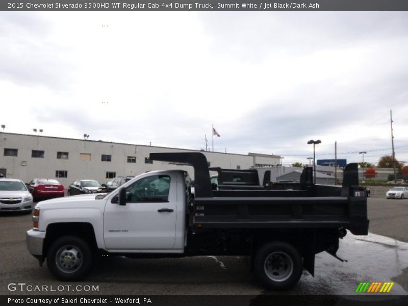 Summit White / Jet Black/Dark Ash 2015 Chevrolet Silverado 3500HD WT Regular Cab 4x4 Dump Truck