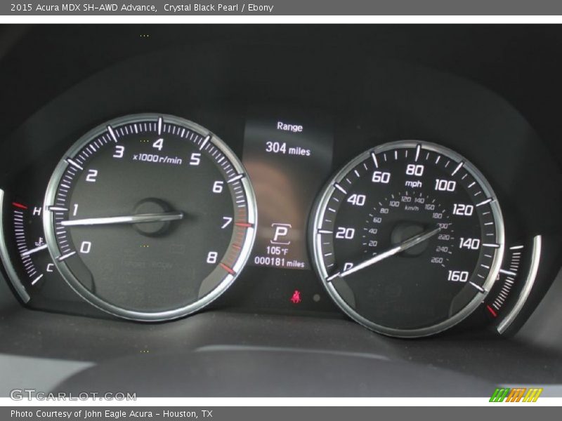 Crystal Black Pearl / Ebony 2015 Acura MDX SH-AWD Advance