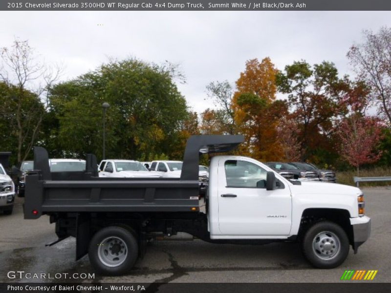 Summit White / Jet Black/Dark Ash 2015 Chevrolet Silverado 3500HD WT Regular Cab 4x4 Dump Truck