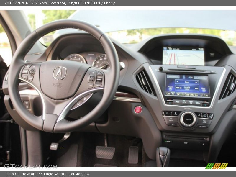 Crystal Black Pearl / Ebony 2015 Acura MDX SH-AWD Advance