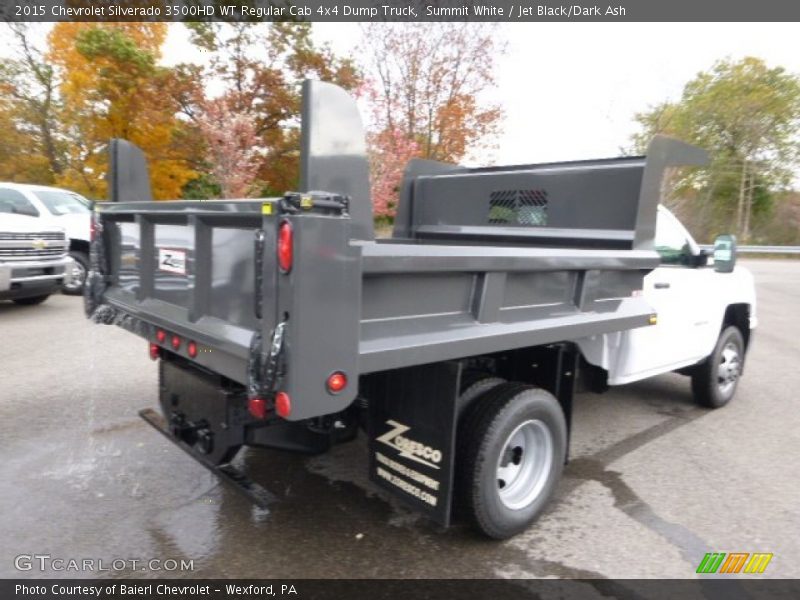 Summit White / Jet Black/Dark Ash 2015 Chevrolet Silverado 3500HD WT Regular Cab 4x4 Dump Truck