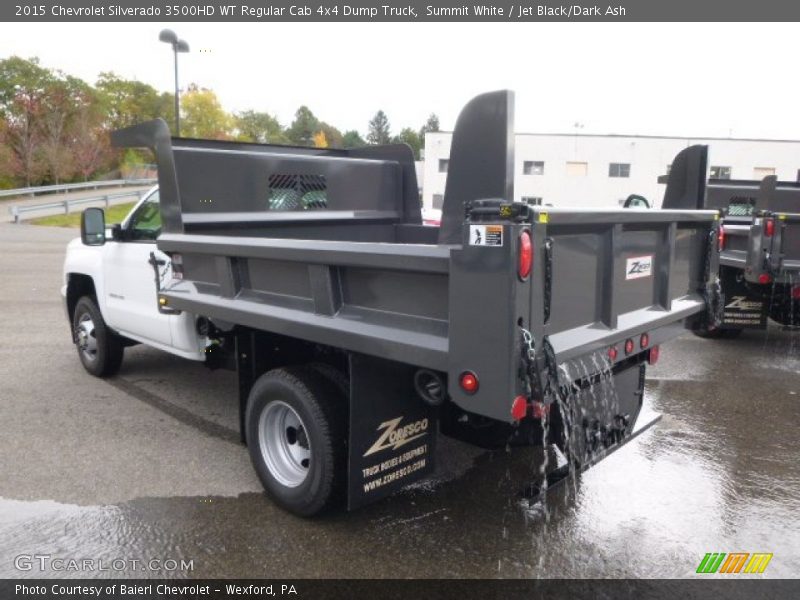 Summit White / Jet Black/Dark Ash 2015 Chevrolet Silverado 3500HD WT Regular Cab 4x4 Dump Truck