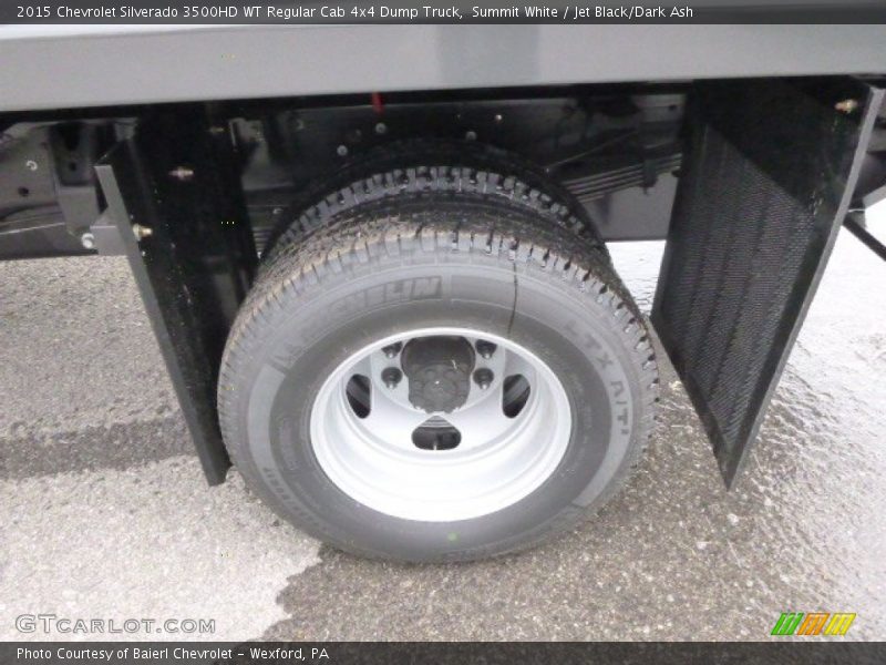 Summit White / Jet Black/Dark Ash 2015 Chevrolet Silverado 3500HD WT Regular Cab 4x4 Dump Truck