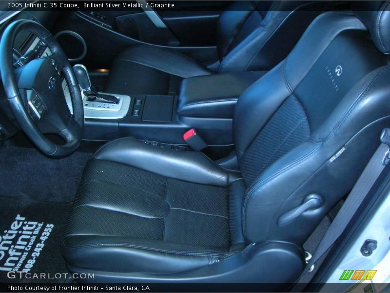 Brilliant Silver Metallic / Graphite 2005 Infiniti G 35 Coupe
