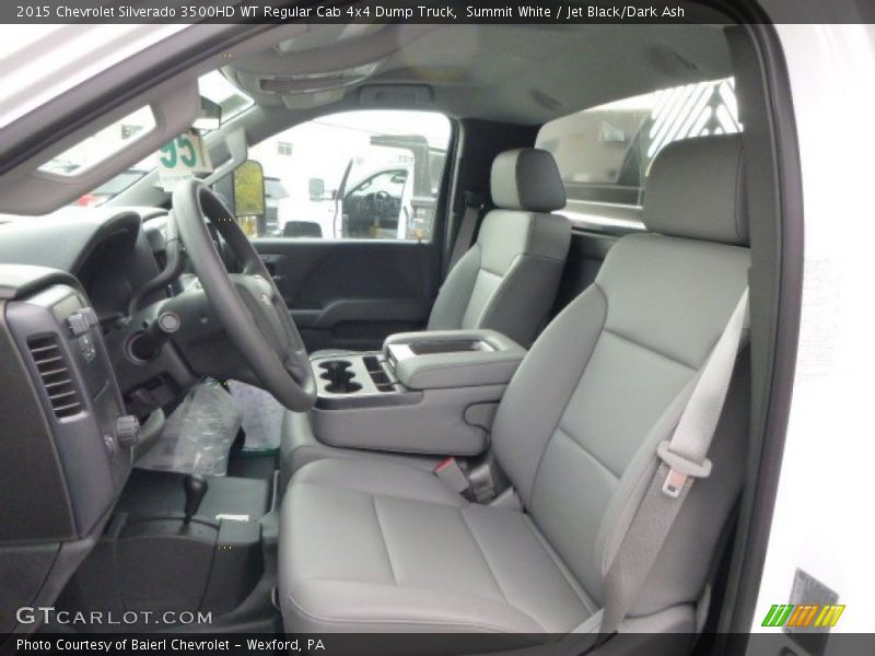 Summit White / Jet Black/Dark Ash 2015 Chevrolet Silverado 3500HD WT Regular Cab 4x4 Dump Truck