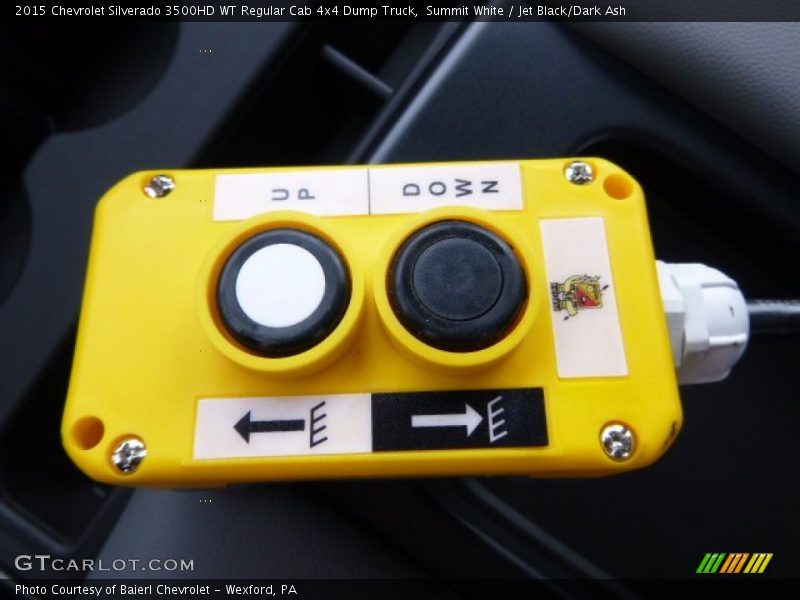 Summit White / Jet Black/Dark Ash 2015 Chevrolet Silverado 3500HD WT Regular Cab 4x4 Dump Truck