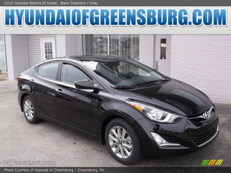Black Diamond / Gray 2015 Hyundai Elantra SE Sedan