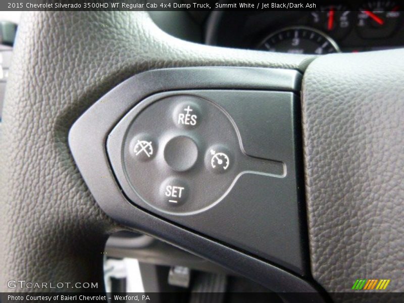 Summit White / Jet Black/Dark Ash 2015 Chevrolet Silverado 3500HD WT Regular Cab 4x4 Dump Truck