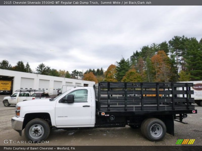Summit White / Jet Black/Dark Ash 2015 Chevrolet Silverado 3500HD WT Regular Cab Dump Truck