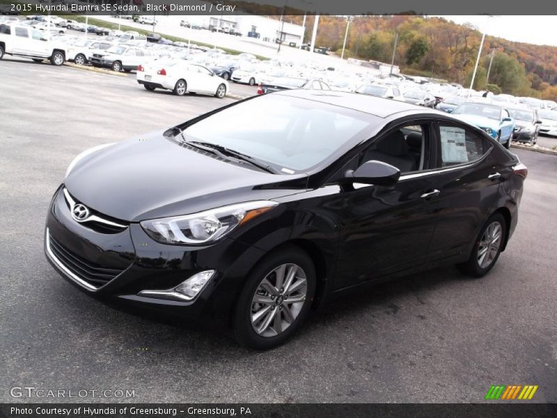 Black Diamond / Gray 2015 Hyundai Elantra SE Sedan