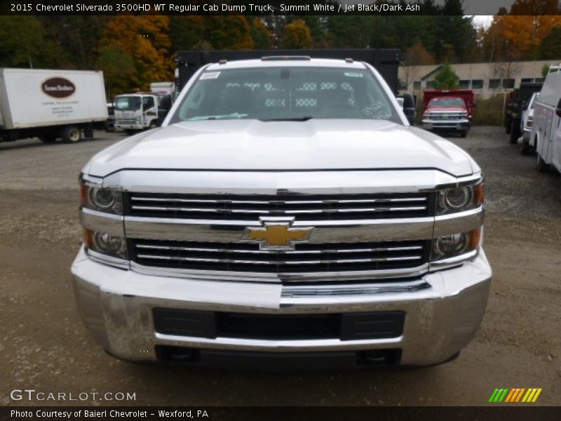 Summit White / Jet Black/Dark Ash 2015 Chevrolet Silverado 3500HD WT Regular Cab Dump Truck
