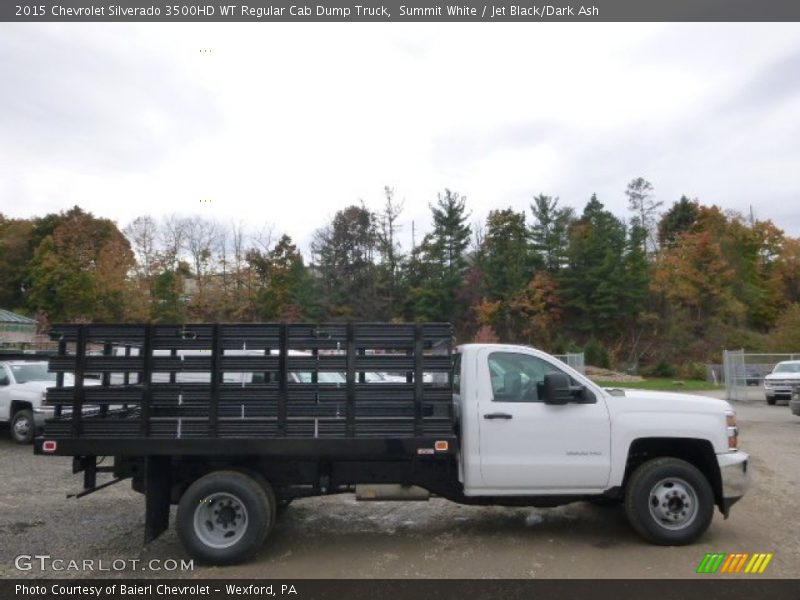 Summit White / Jet Black/Dark Ash 2015 Chevrolet Silverado 3500HD WT Regular Cab Dump Truck