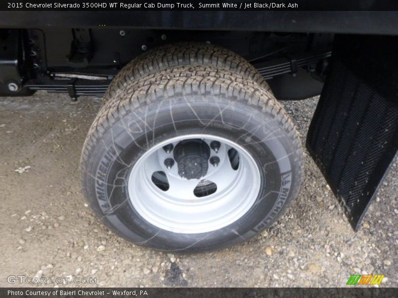 Summit White / Jet Black/Dark Ash 2015 Chevrolet Silverado 3500HD WT Regular Cab Dump Truck
