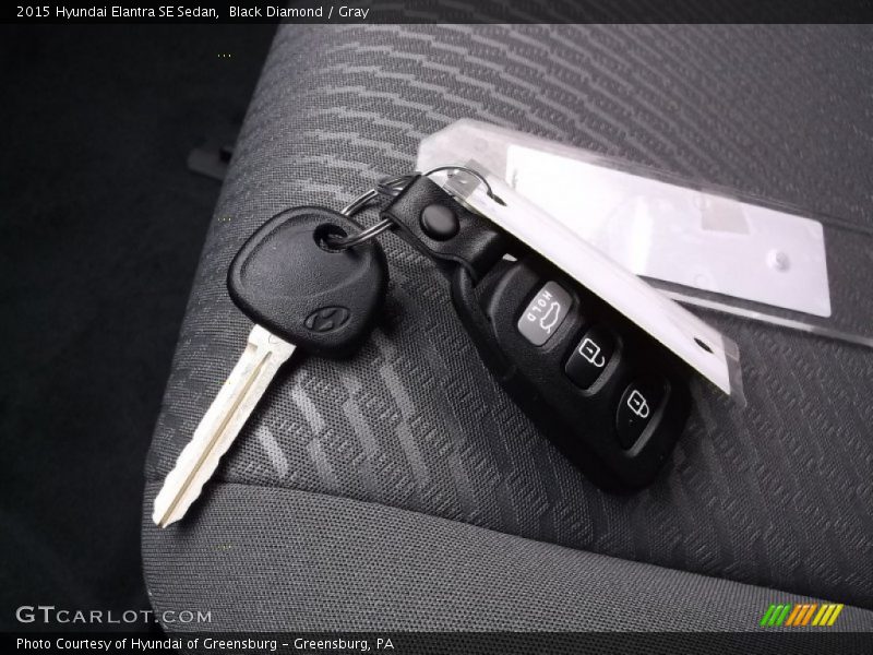 Black Diamond / Gray 2015 Hyundai Elantra SE Sedan