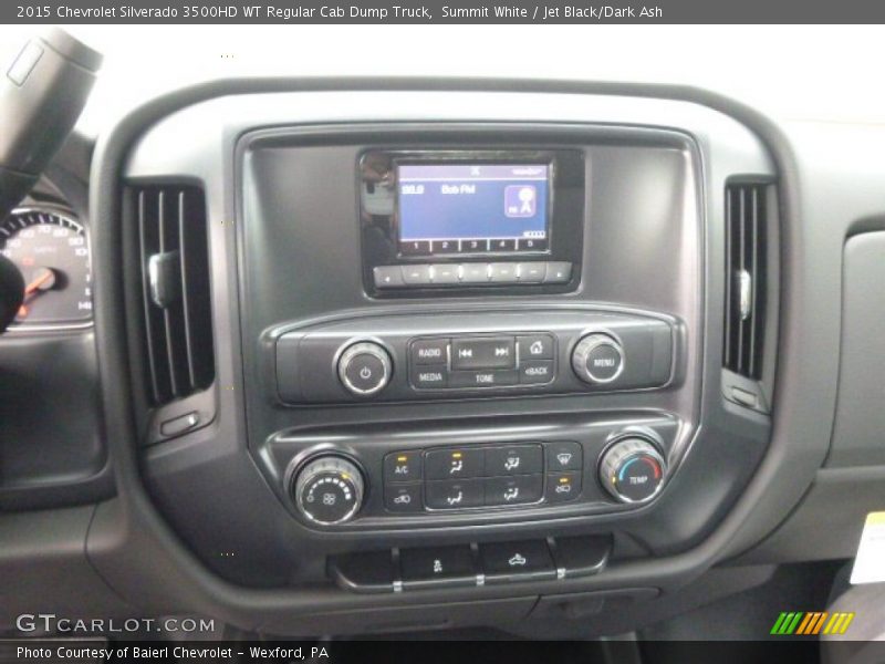 Summit White / Jet Black/Dark Ash 2015 Chevrolet Silverado 3500HD WT Regular Cab Dump Truck