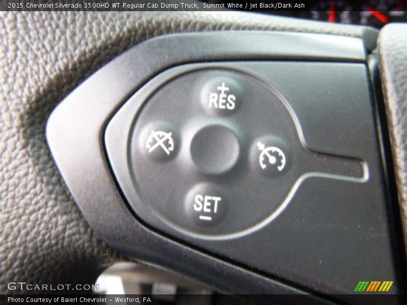 Summit White / Jet Black/Dark Ash 2015 Chevrolet Silverado 3500HD WT Regular Cab Dump Truck