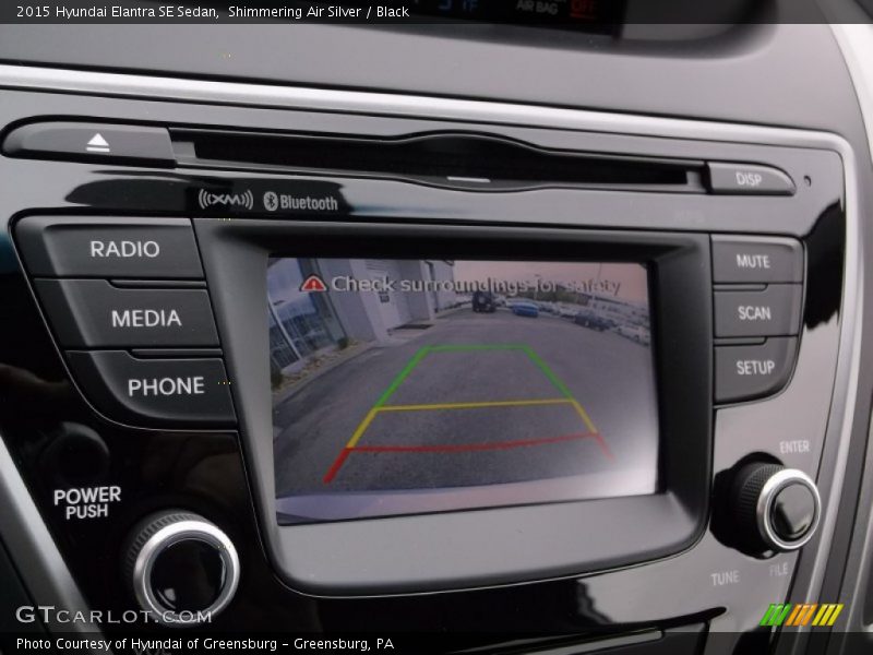 Shimmering Air Silver / Black 2015 Hyundai Elantra SE Sedan