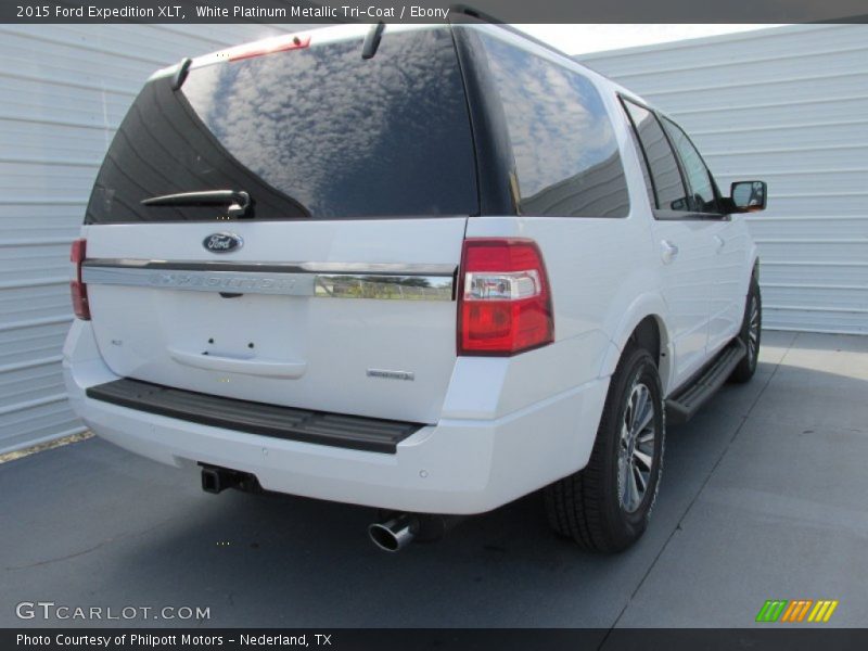 White Platinum Metallic Tri-Coat / Ebony 2015 Ford Expedition XLT