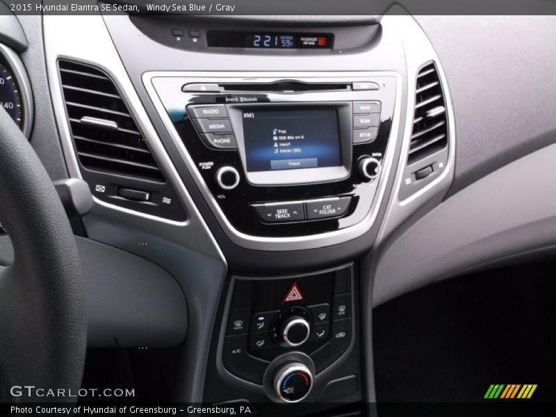 Windy Sea Blue / Gray 2015 Hyundai Elantra SE Sedan