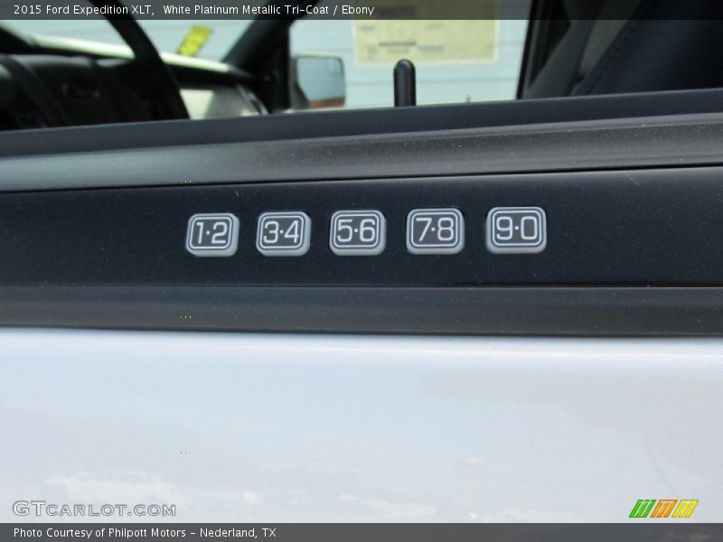White Platinum Metallic Tri-Coat / Ebony 2015 Ford Expedition XLT
