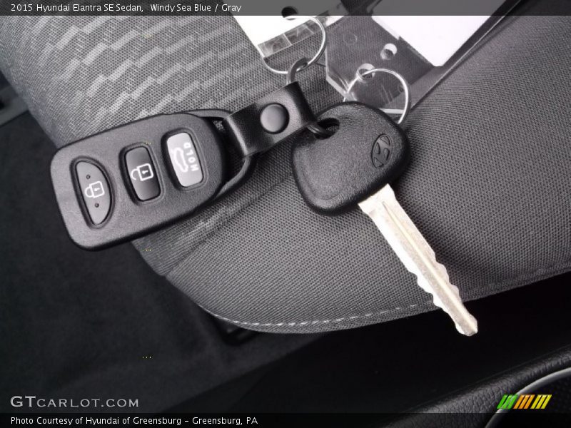 Windy Sea Blue / Gray 2015 Hyundai Elantra SE Sedan