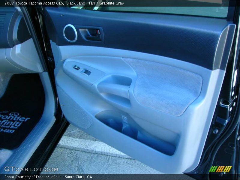 Black Sand Pearl / Graphite Gray 2007 Toyota Tacoma Access Cab