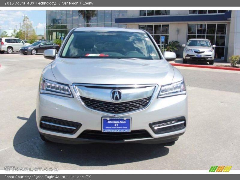 Silver Moon / Ebony 2015 Acura MDX Technology