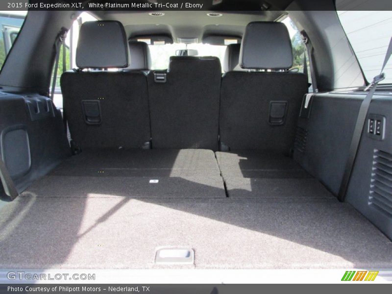 White Platinum Metallic Tri-Coat / Ebony 2015 Ford Expedition XLT