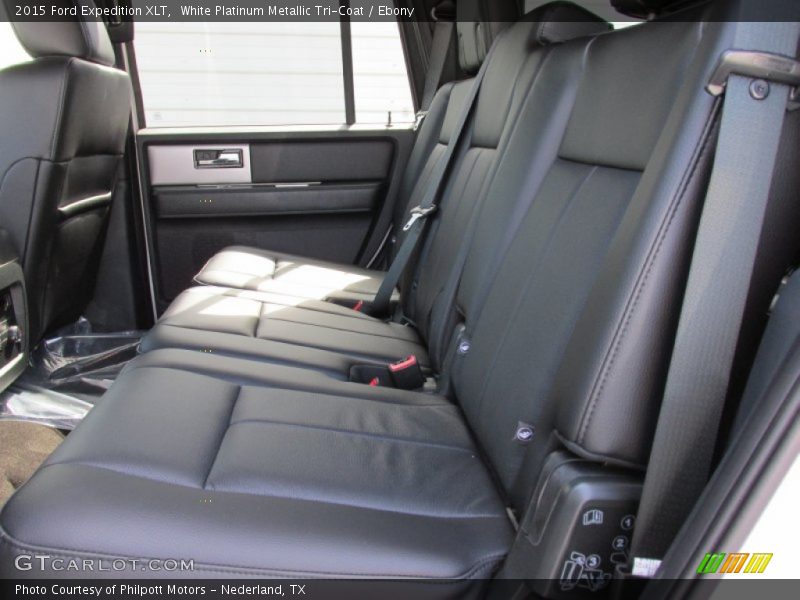 White Platinum Metallic Tri-Coat / Ebony 2015 Ford Expedition XLT