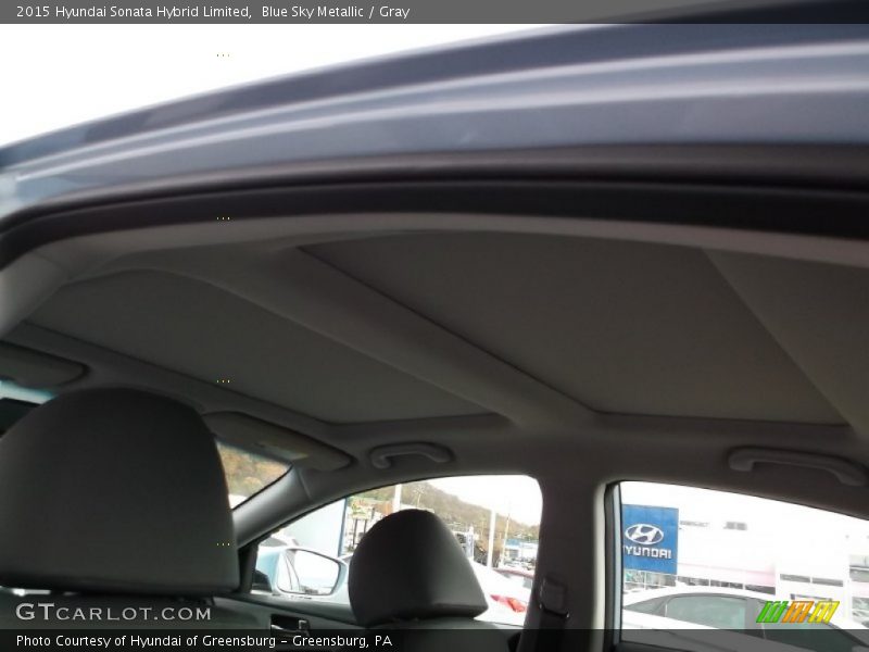 Blue Sky Metallic / Gray 2015 Hyundai Sonata Hybrid Limited