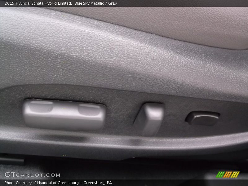 Blue Sky Metallic / Gray 2015 Hyundai Sonata Hybrid Limited