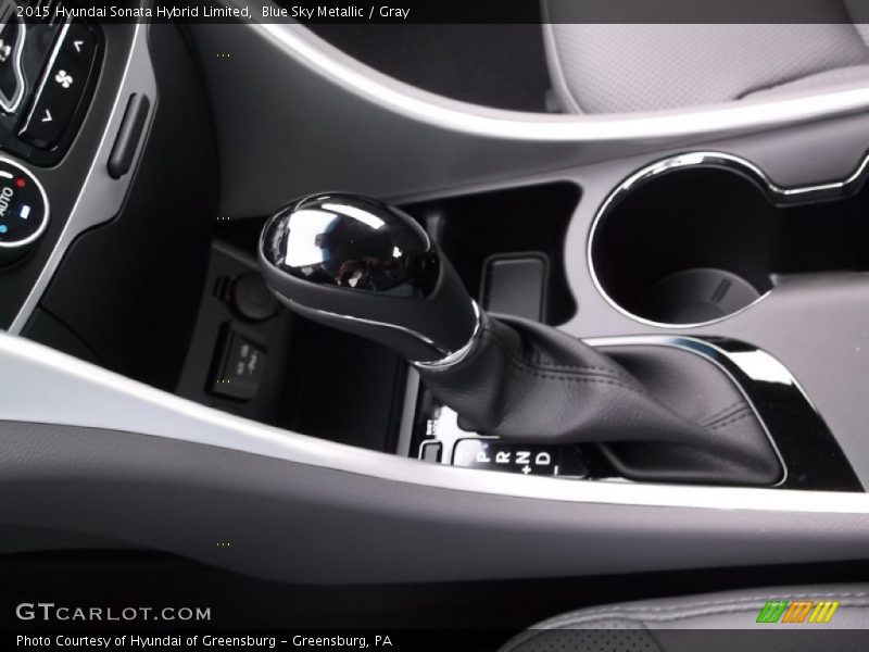 Blue Sky Metallic / Gray 2015 Hyundai Sonata Hybrid Limited
