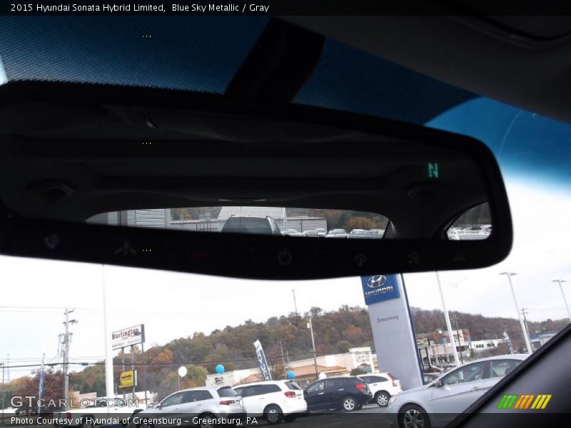 Blue Sky Metallic / Gray 2015 Hyundai Sonata Hybrid Limited
