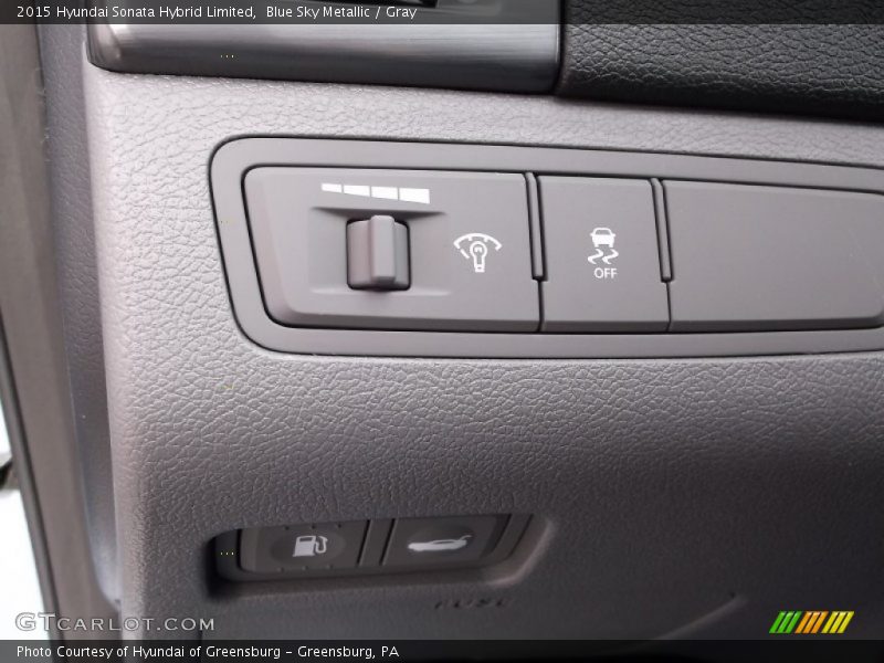 Blue Sky Metallic / Gray 2015 Hyundai Sonata Hybrid Limited