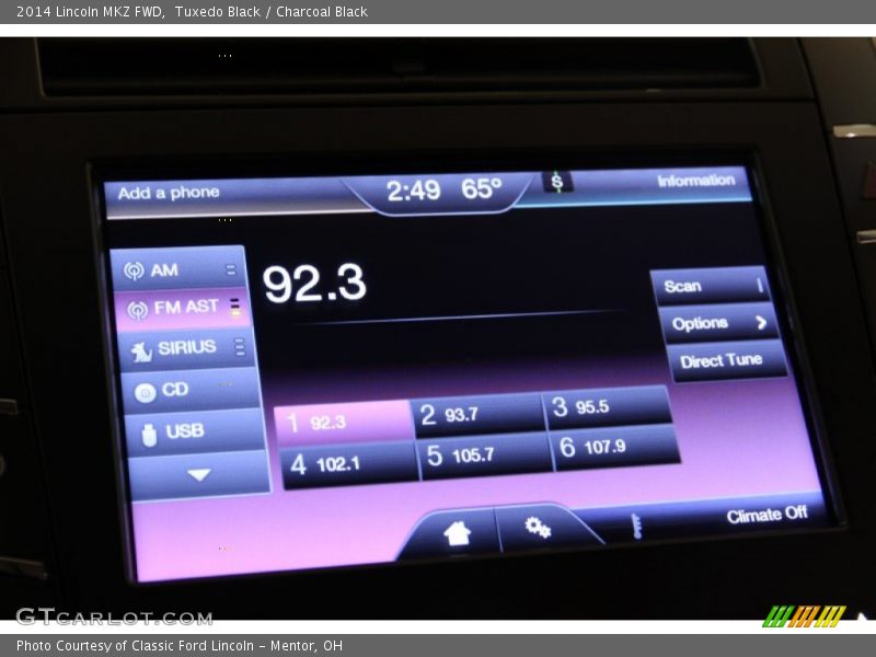 Tuxedo Black / Charcoal Black 2014 Lincoln MKZ FWD