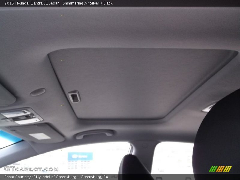 Shimmering Air Silver / Black 2015 Hyundai Elantra SE Sedan