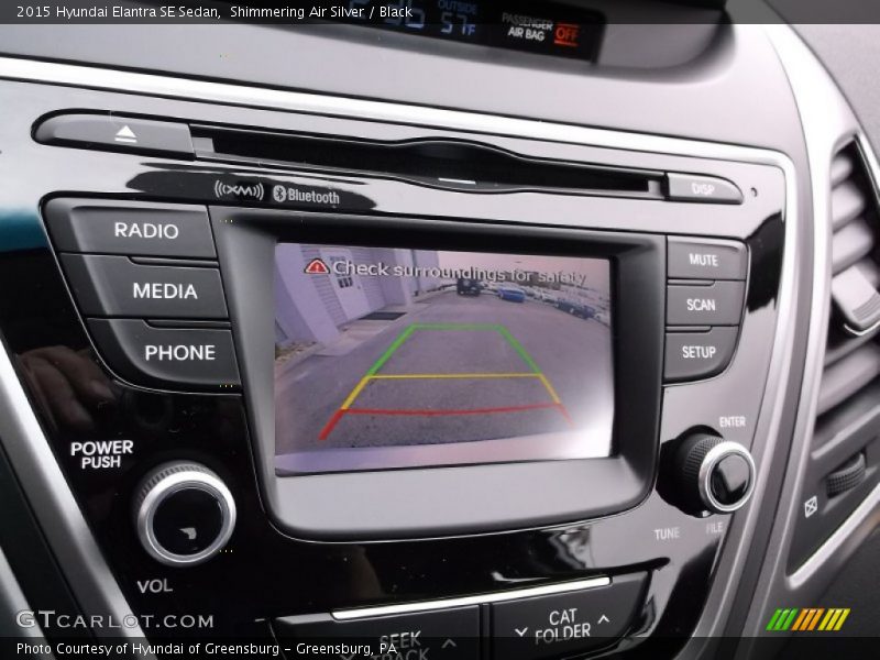 Shimmering Air Silver / Black 2015 Hyundai Elantra SE Sedan