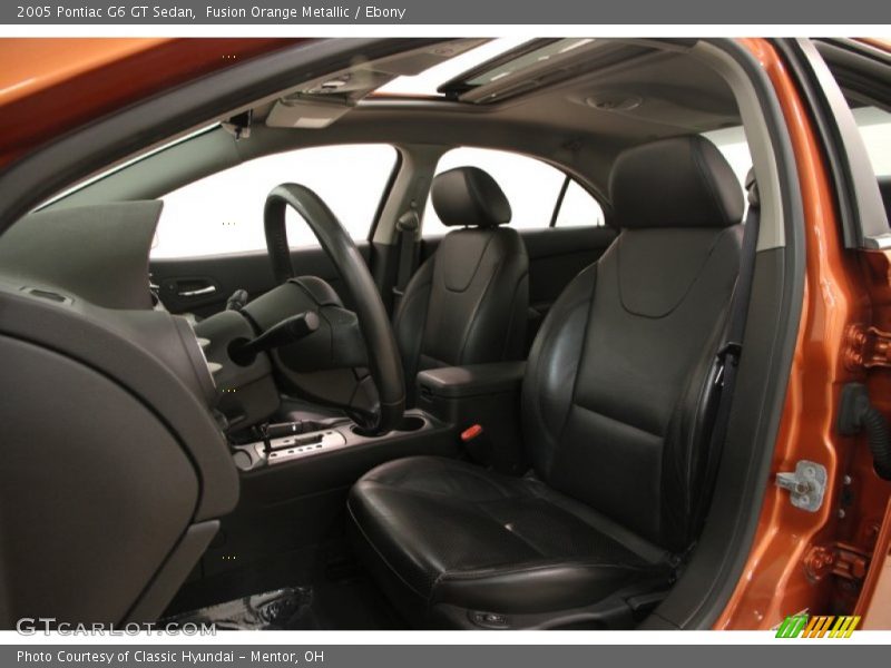 Fusion Orange Metallic / Ebony 2005 Pontiac G6 GT Sedan