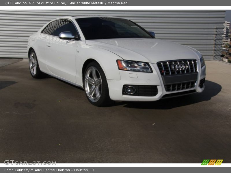 Glacier White Metallic / Magma Red 2012 Audi S5 4.2 FSI quattro Coupe