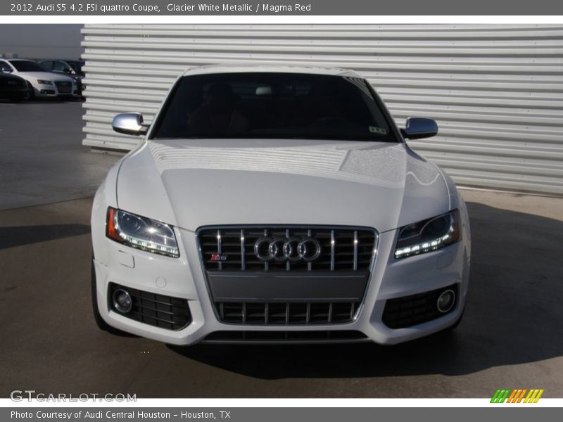 Glacier White Metallic / Magma Red 2012 Audi S5 4.2 FSI quattro Coupe