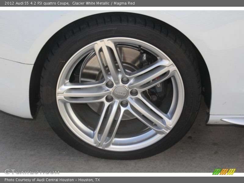 Glacier White Metallic / Magma Red 2012 Audi S5 4.2 FSI quattro Coupe