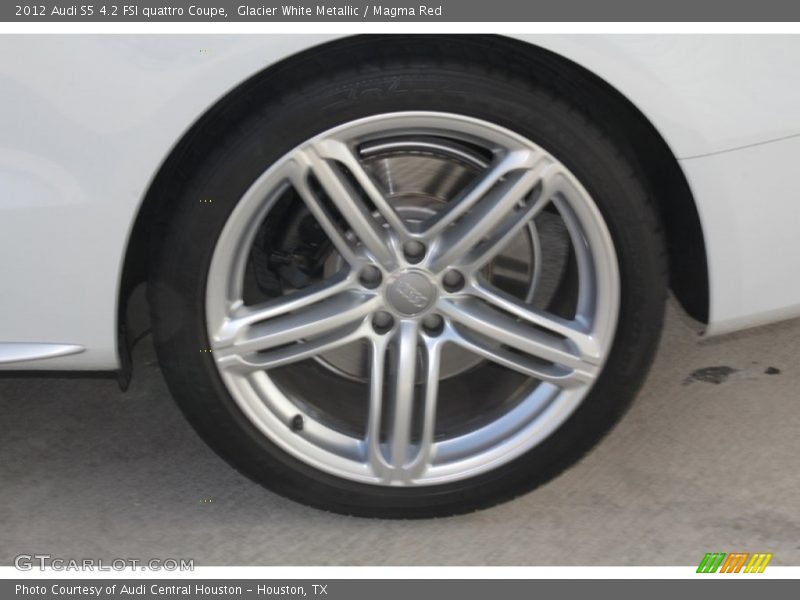Glacier White Metallic / Magma Red 2012 Audi S5 4.2 FSI quattro Coupe