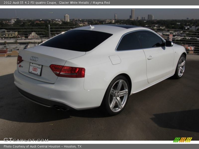 Glacier White Metallic / Magma Red 2012 Audi S5 4.2 FSI quattro Coupe